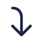Arrow To Down Left SVG Icon